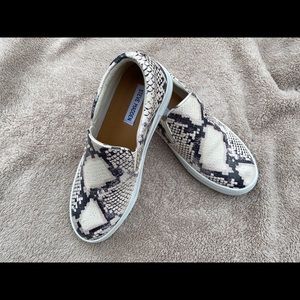 Steve Madden Snake Print Slip On Shoes